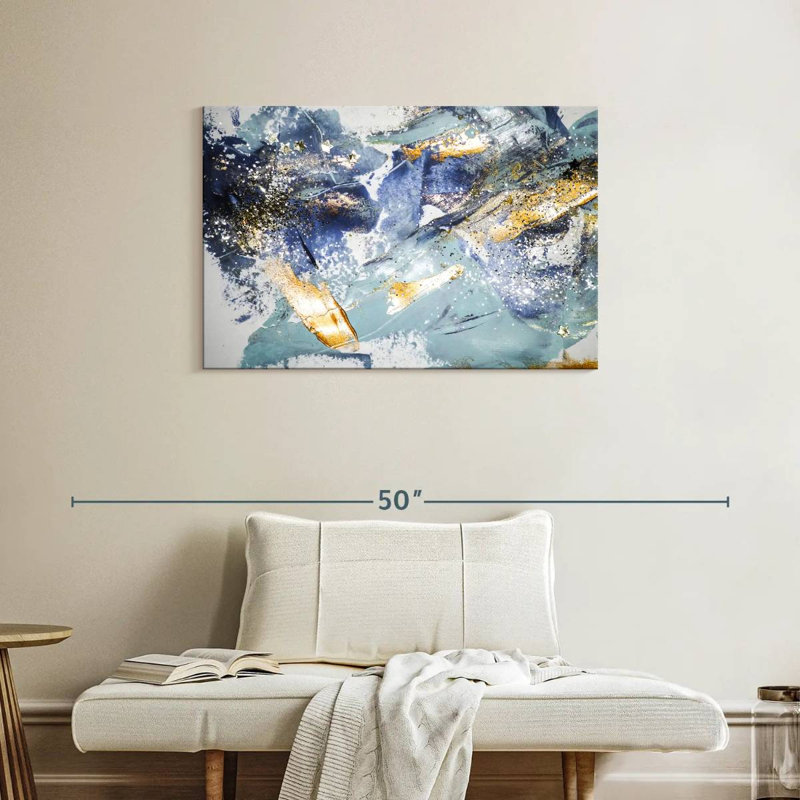 Abstract Glitter Canvas Print, 24" H x 36" W x 1.25" D