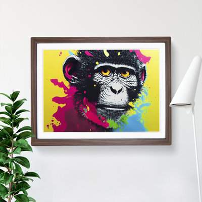 Monkey Splash - Framed Print