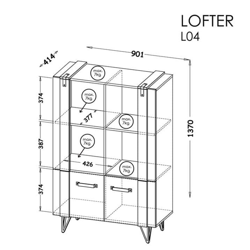 Mize Display Cabinet