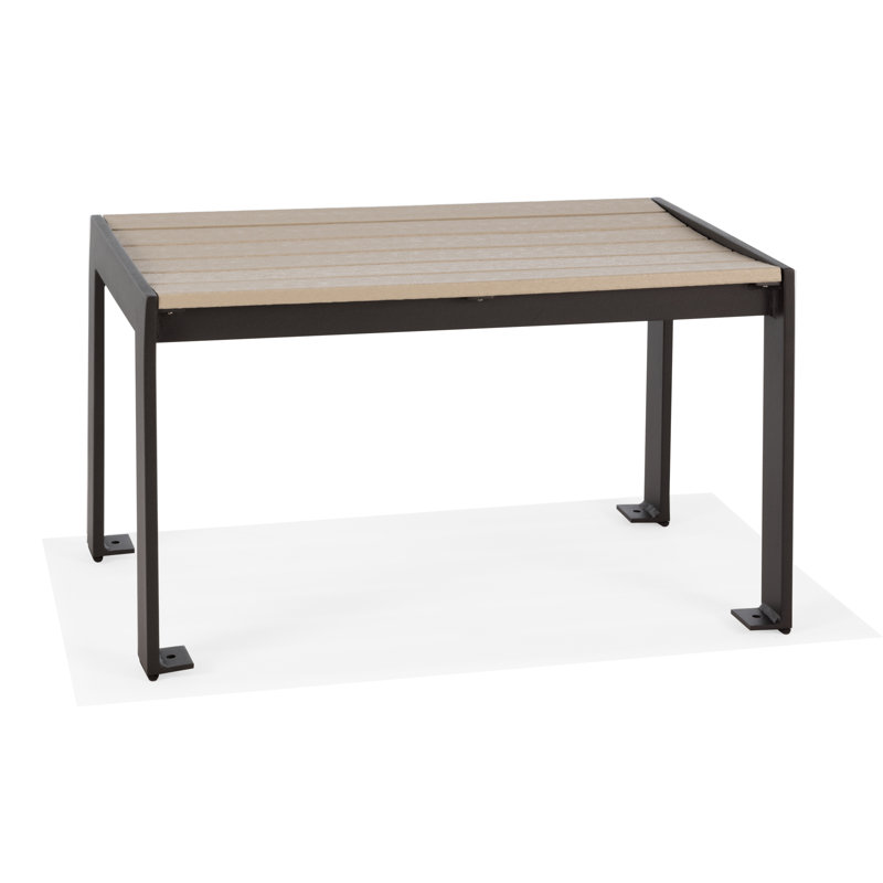 Hamilton Outdoor Dining Bench, 18.5" H x 30" W x 18.5" D