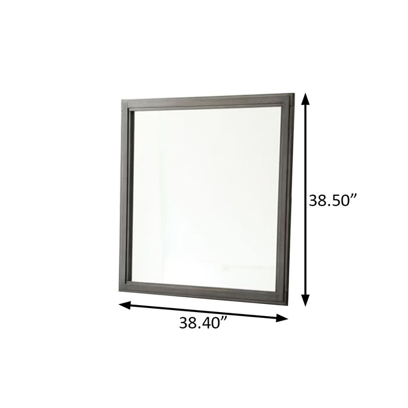 Miroir transitionnel l 38,4 po, gris