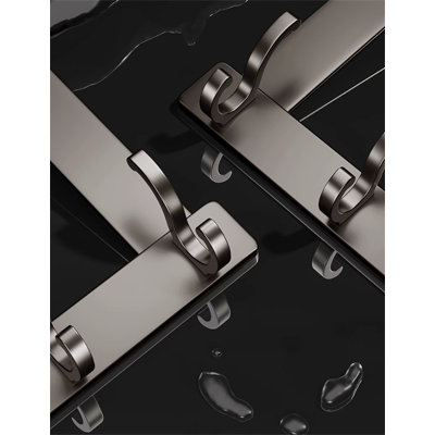 Aluminum Alloy Over-The-Door Hook Rack