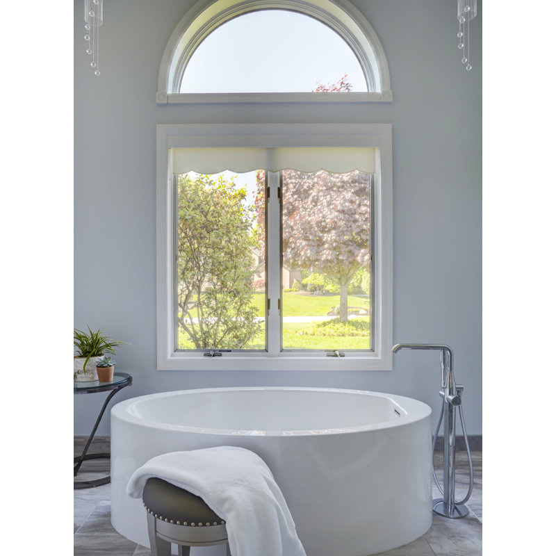 Aubry 60'' L Soaking Bathtub, Polished Nickel