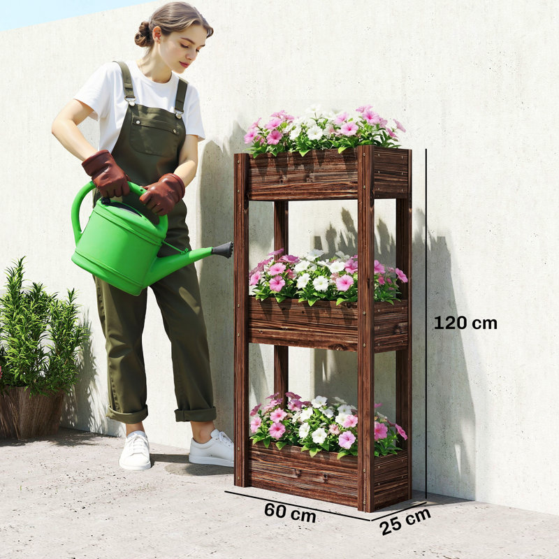 Wood Raised Garden Bed