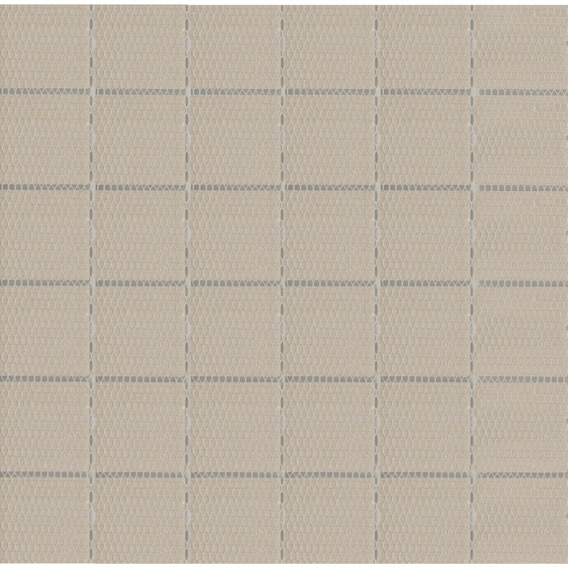 Catch 12 x 12 Ceramic Mosaic Sheet, Fawn