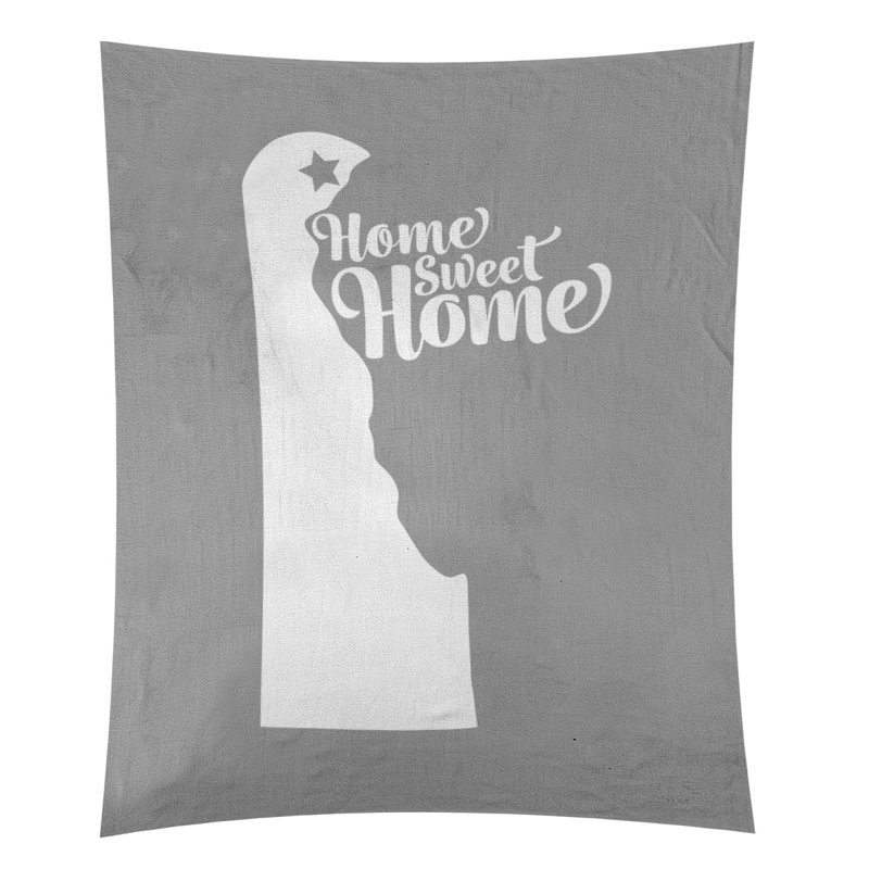 Tapisserie Home Sweet Wilmington, H 60 po x l 51 po, Gris