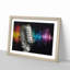 Silver Vocal Microphone in Abstract - Picture Frame Painting Print-55764619-55764620