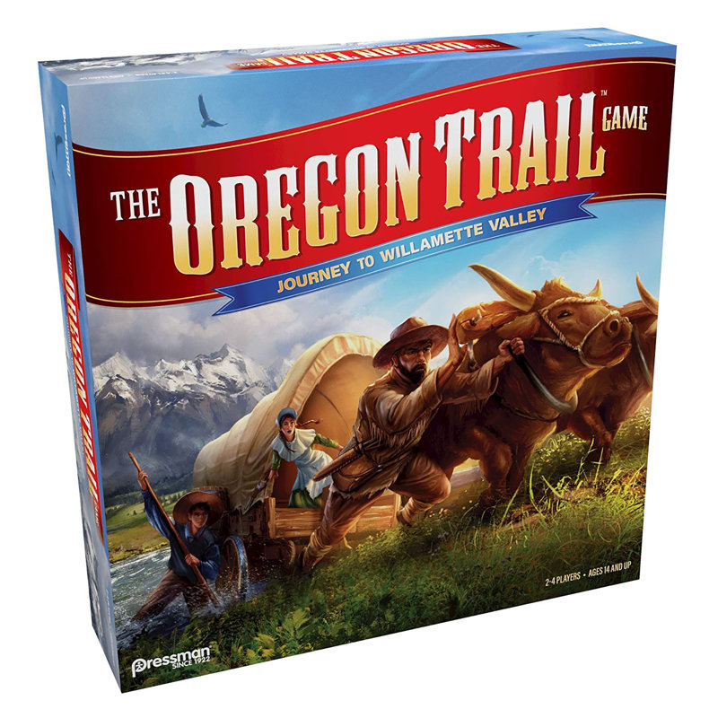 Pressman Oregon Trail Journey to Willamette Valley 2 to 6 Players 14 and Up