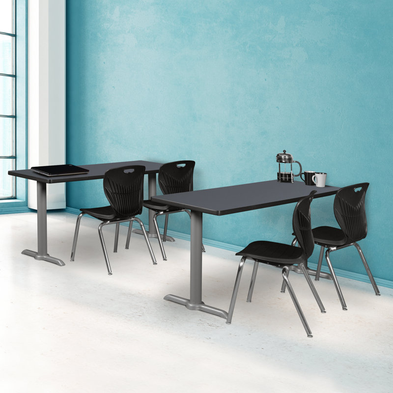 Base et table de formation Cain, Gris, Cerise, H 29 po x L 60 po x l 24 po