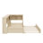 Twin Size Daybed With Storage Cabinets,Trundle And USB Ports-1736811402