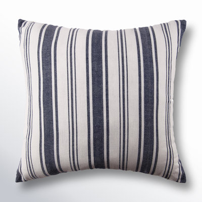Savannah Stripe Woven Square Throw Pillow