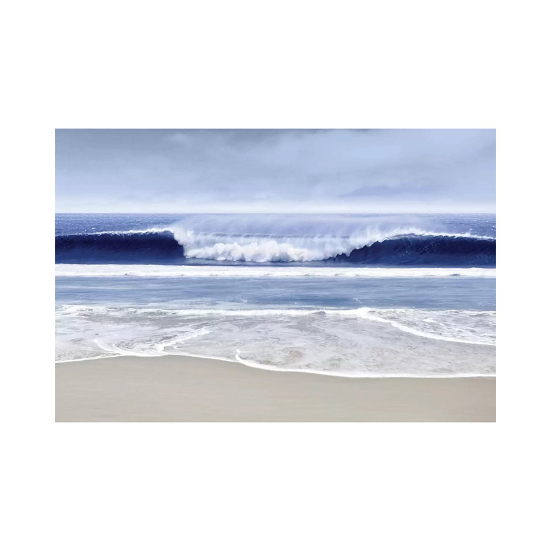Blue Wave I by Devon Davis - Wrapped Canvas Photograph
