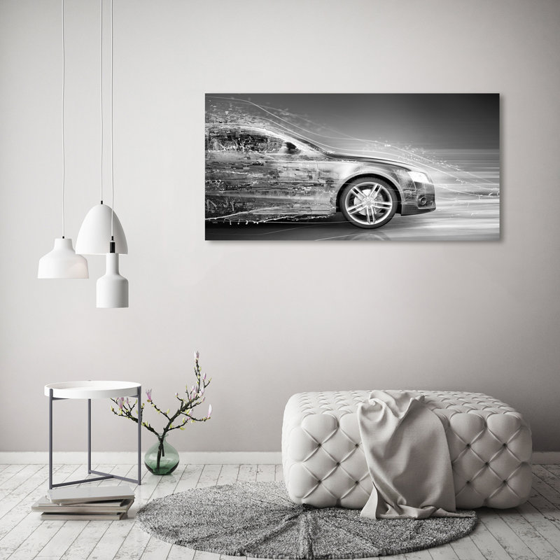 Speeding Car - Wrapped Canvas Print