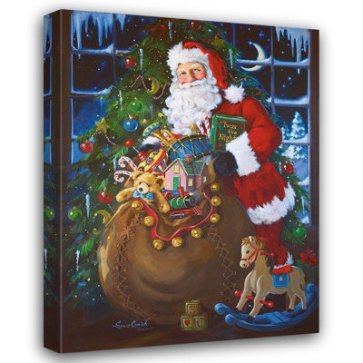 «The Holiday Aisle® Comish, Susan», reproduction d'art sur toile tendue sous le titre: Twas The Night Before Christmas