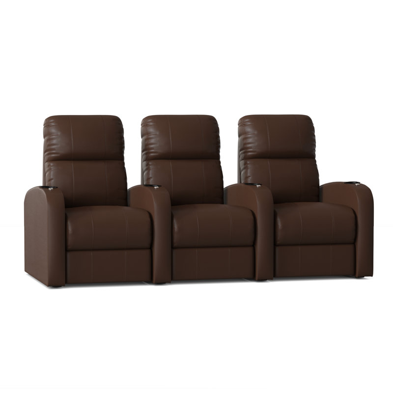 Canapé home theater (rangée de 3), Manuel, Cappucino classique