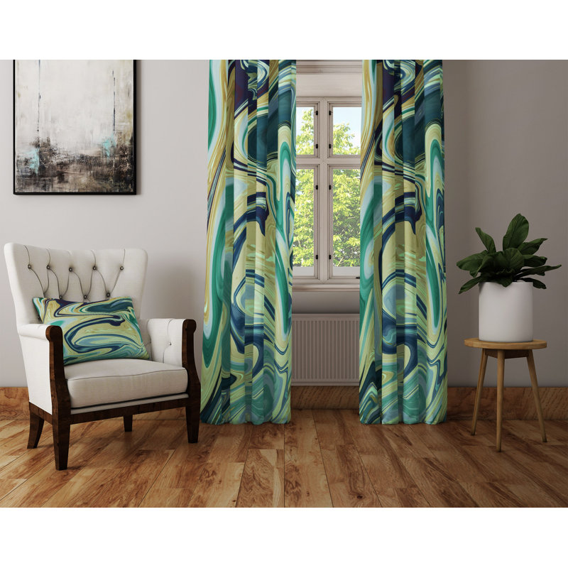Semi Sheer Curtain Panel Pair, 20"x82" Panels