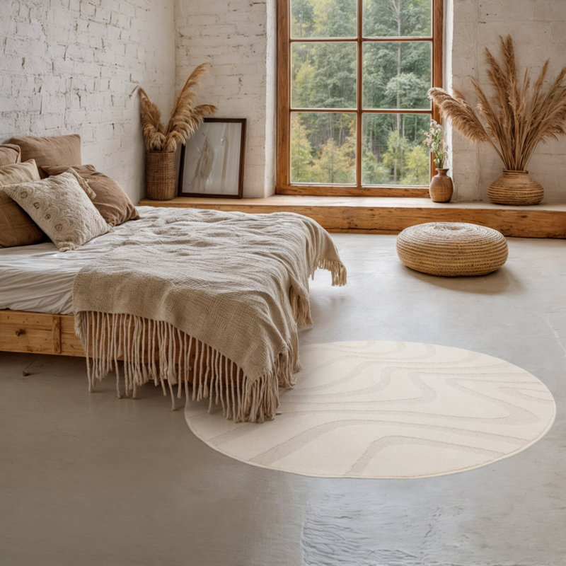 Round Darnelle Geometric Shapes 160cm X 160cm Area Rug