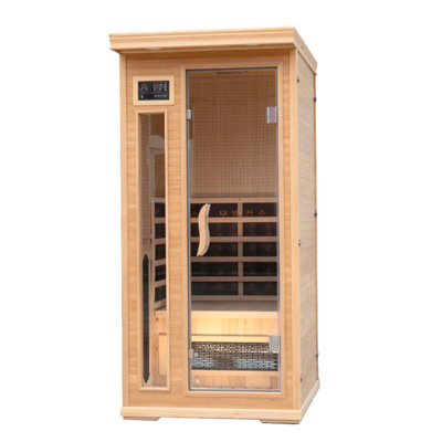 Sauna en bois massif avec portes en verre Hart Enjoy Life