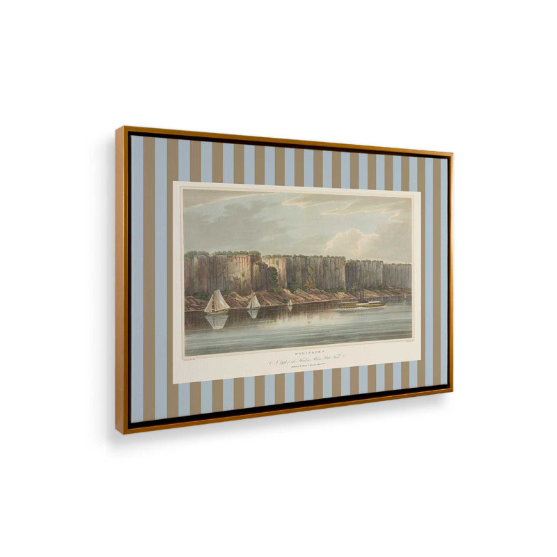 «Yonkers Palisades Hill» par Deny Designs, reproduction d'art, 12 x 16, Doré, Toile encadrée