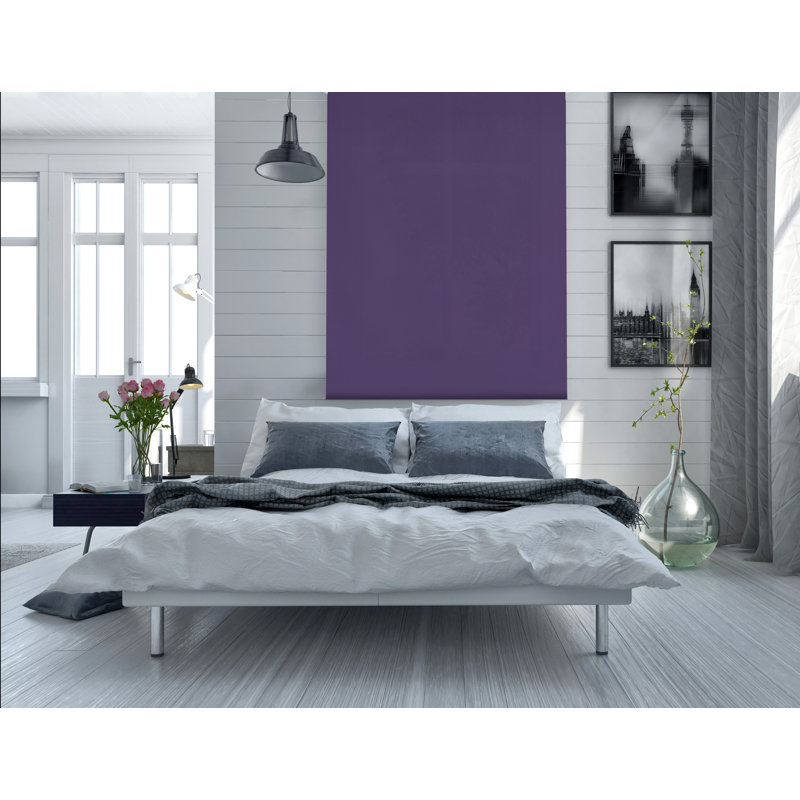 Blackout Roller shade, 175 cm L x 120 cm W, Violet