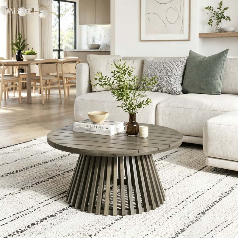 Table basse en bois, Grey