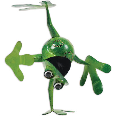 Winston, sculpture de grenouille