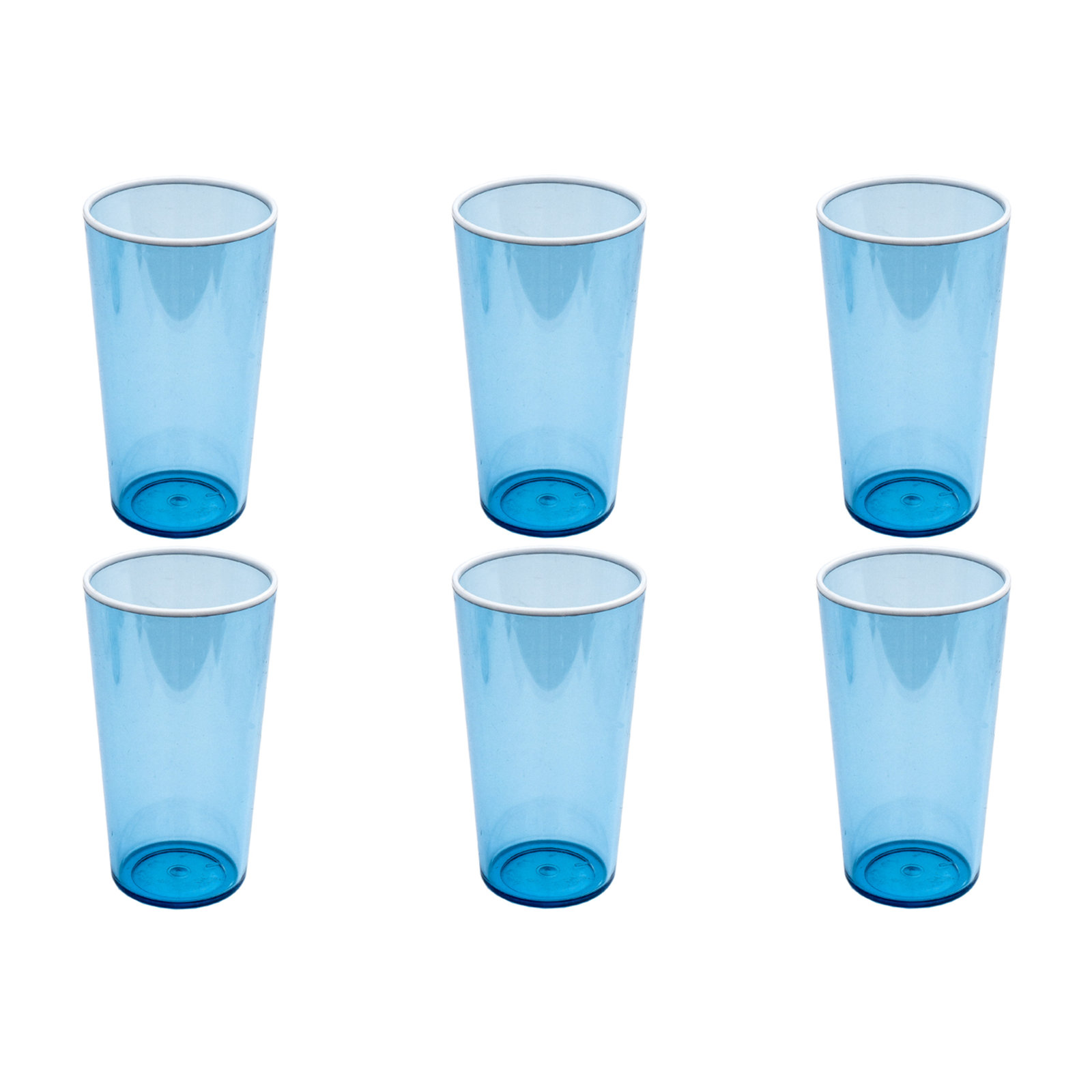 Vetro DOF, Blue, 16.1 oz, Set of 6