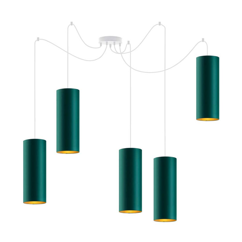 Siegbald 5 - Light Cluster Pendant, Green, White