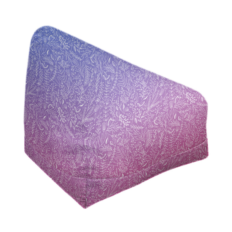 Petite chaise à sacs à billes & Leffel, H 86 po x L 27 po x P 43 po, Bleu / rose, Rembourrage poly