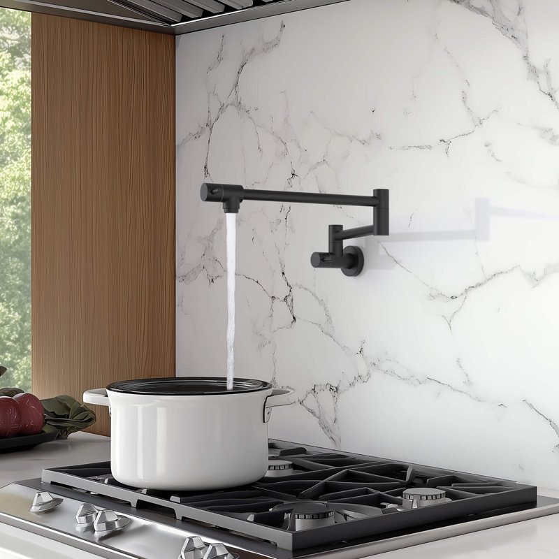 Kitchen Pot Filler, Matte Black