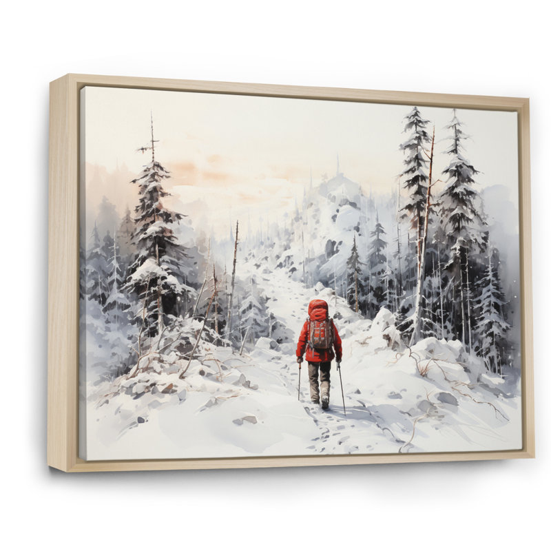Randonnée arctique Alaska I - impression, H 16 po x l 32 po x P 1 po, Cadre naturel flottant