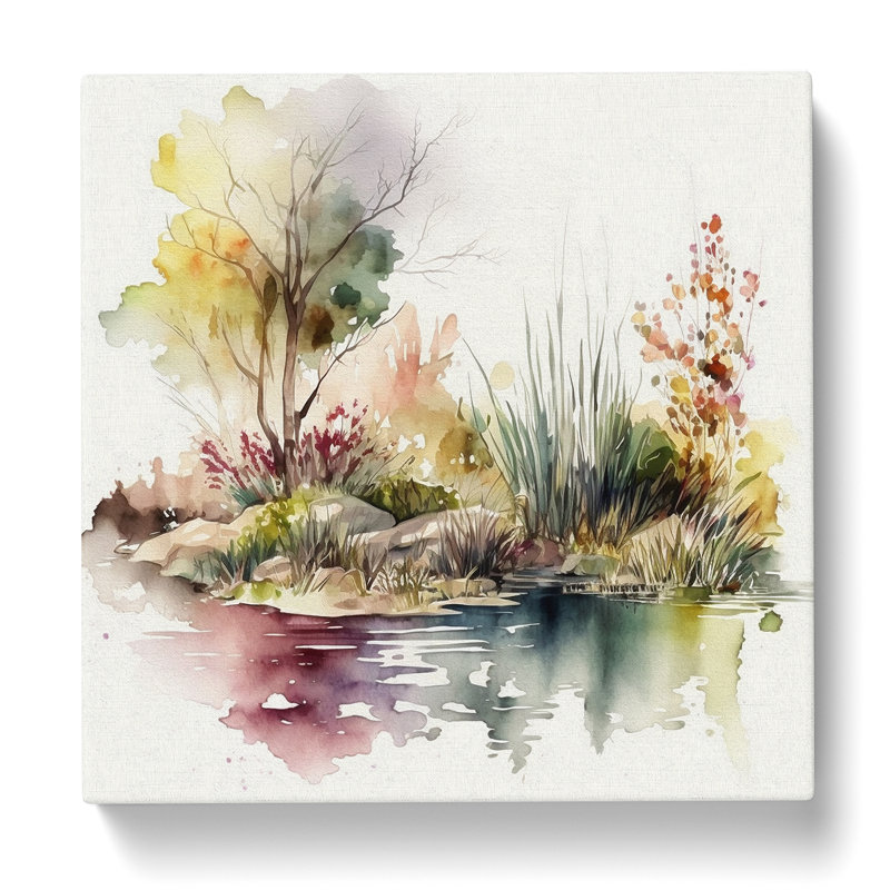 Pond - Wrapped Canvas - Framed Print