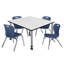 Ensemble de table de salle à manger et de chaises Kee-93832729-79646461-93832724