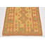 Tapis de zone en laine noué la 2 pi 8 po x 4 pi 3 po one-of-kind-orange Elland
