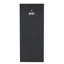 Applique murale arquée en métal noir mat avec support en bois perlé-691078600
