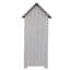 Remise de jardin en bois massif, 30,5 po x 20,53 po x 64,34 po, finition naturelle, pour rangement extérieur en bois naturel pour patio et jardin, 64,34 po de hauteur, 20,53 po de largeur, 30,5 po de longueur