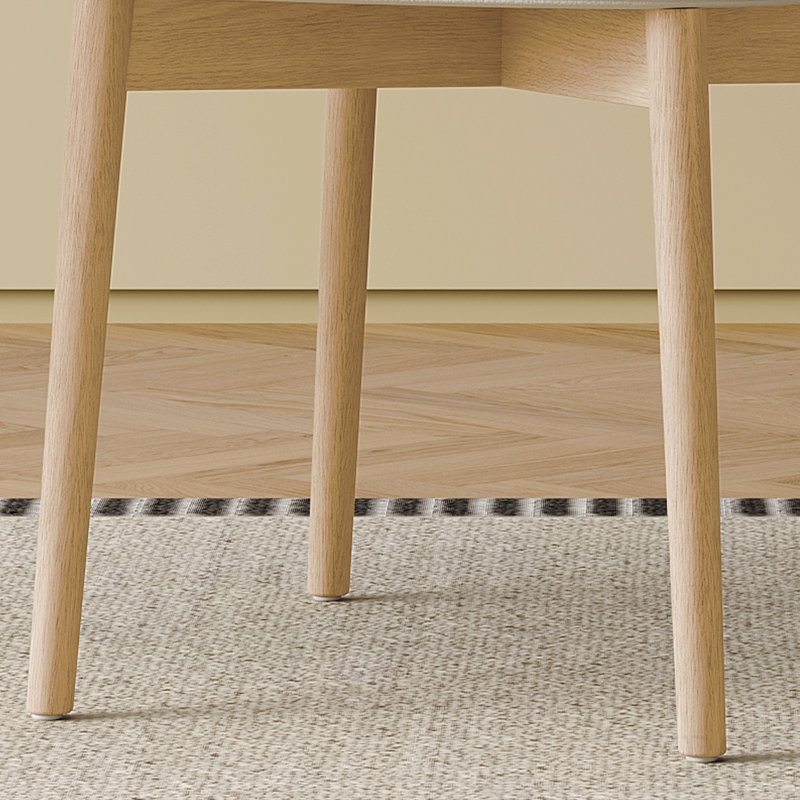 Chaise de salle à manger Mid-Century Modern, Noyer naturel, Noyer naturel, Naturel