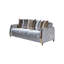 3 lits modernes, revêtement en tissu de velours, structure en bois, lit caché, sous-rangement blanc, housse, option de lit,