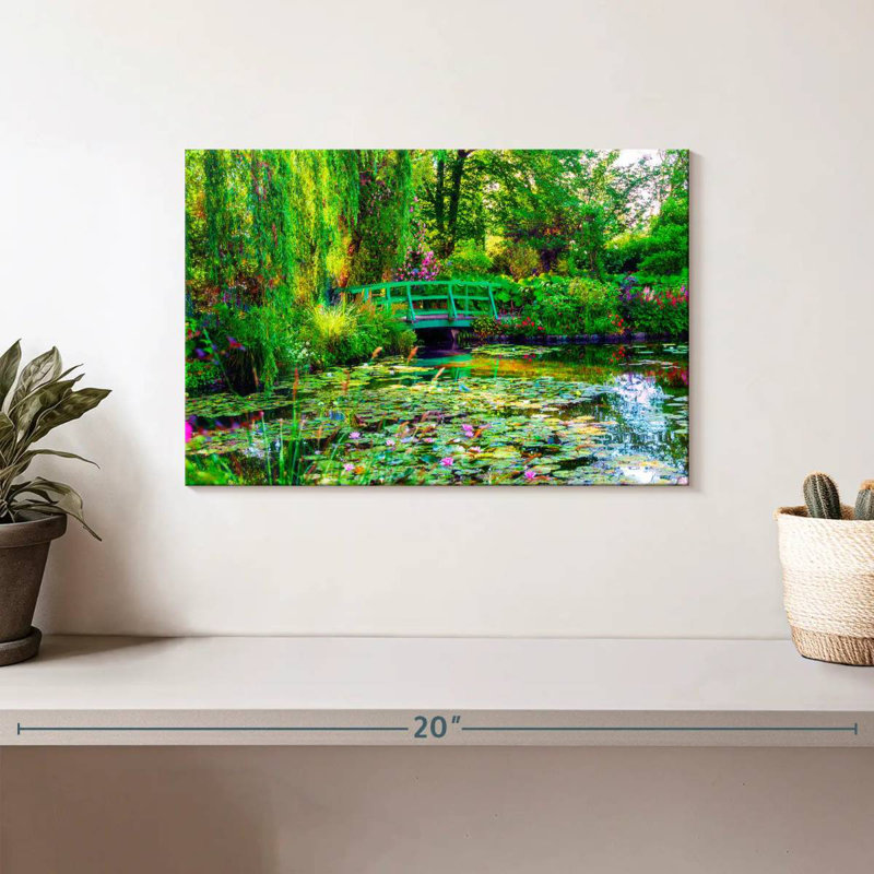 Jardin de Senne Monet à Giverny, France, H 8 po x l 12 po