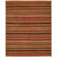 Hand Woven Wool Striped Area Rug-17654447