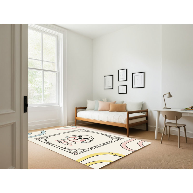 Tapis pour enfants East Urban Home, Rectangulaire 3 pi x 5 pi