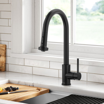 KRAUS Bolden 2-Function Single Handle Pull Down Kitchen Faucet