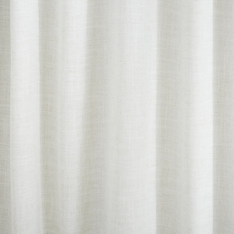Rideau en lin 100% occultant avec passe-tringle et passe-tringle Lauren Ralph Lauren, Beige, L 52 po x L 96 po