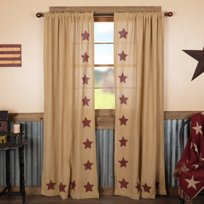 Geometric Semi-Sheer Rod Pocket Panel Pair