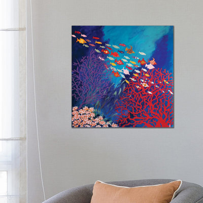 Corals And Colorful Fish by Berit Bredahl Nielsen - Gallery-Wrapped Canvas Giclée on Canvas