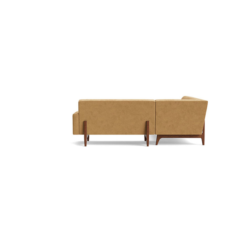 Tyler Sectional, Left Hand Facing, Performance Velvet - Nutmeg