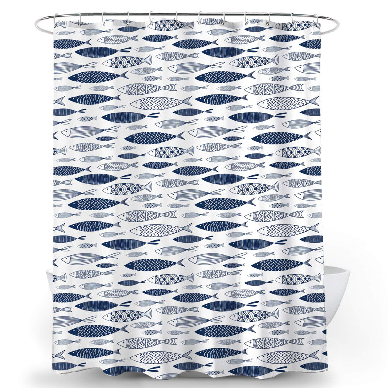 Rideau de douche Blue Fish