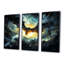 «Blue Watercolor Night Bat Charm I - Animal Bat», art mural-2132112008-2132112052