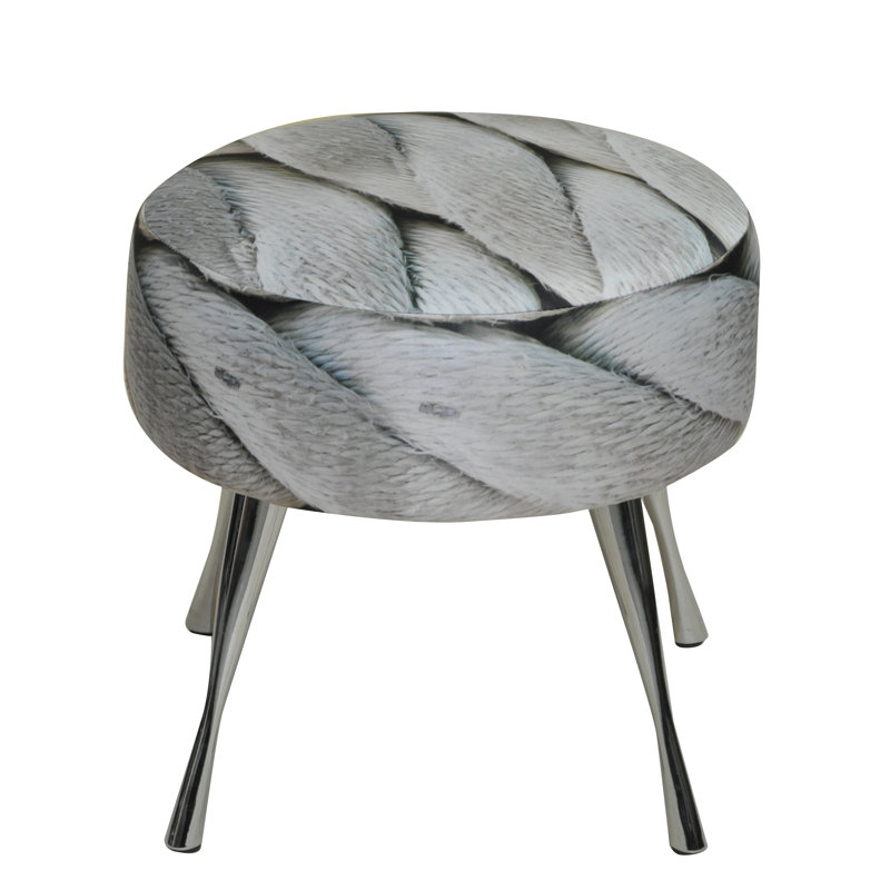 Solid + Manufactured Wood Accent Stool