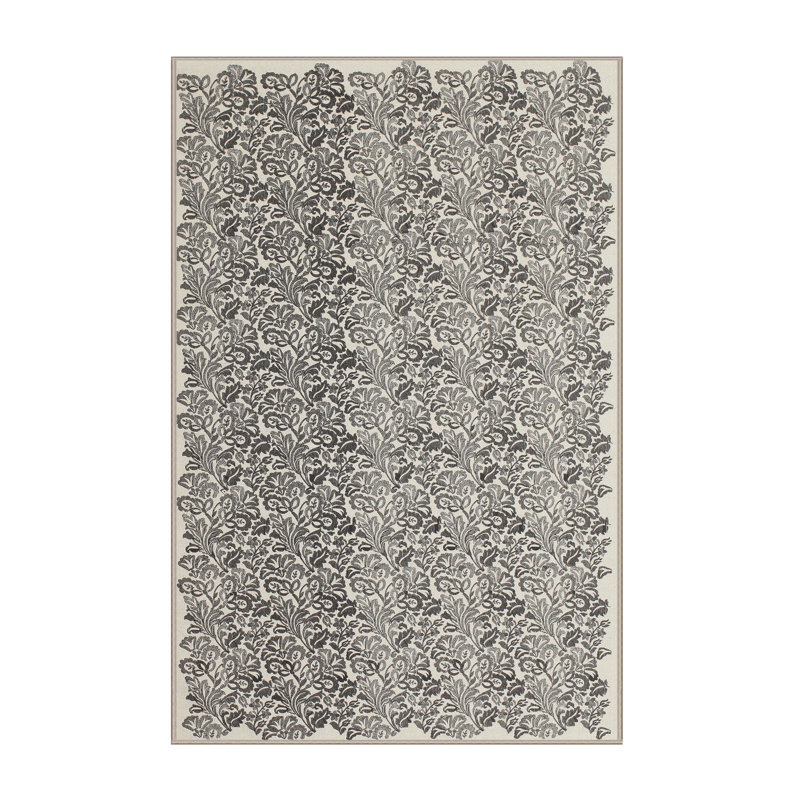Tapis gris zone contemporaine, Rectangle 2 pi x 4 pi